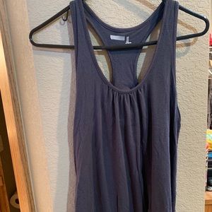 Dark gray racer back tank
